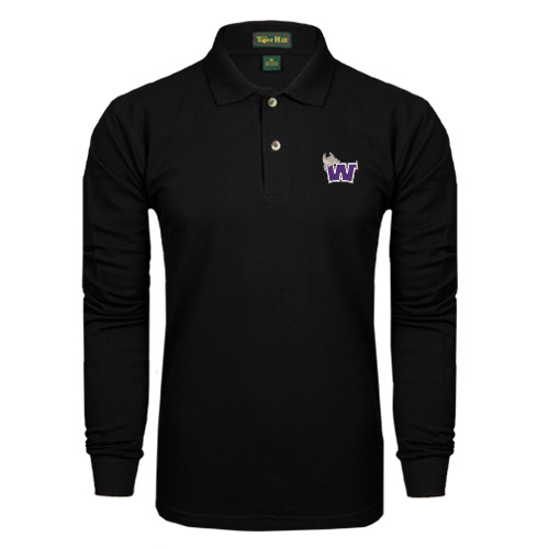  Black Long Sleeve Polo - Waldorf W