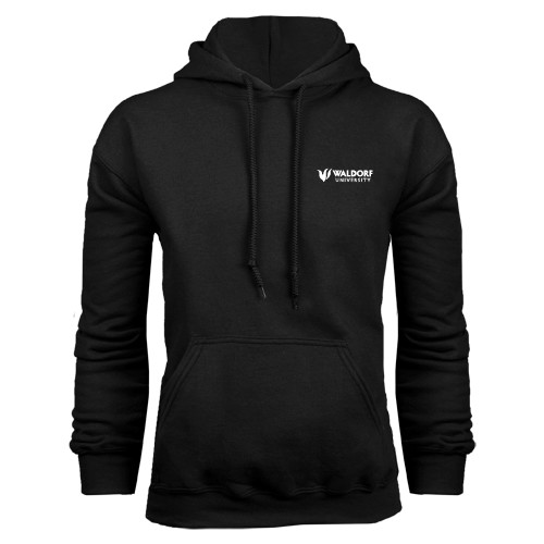  Black Fleece Hoodie - Waldorf University Academic Mark Flat
