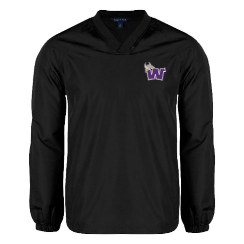  Black V Neck Raglan Windshirt - Waldorf W