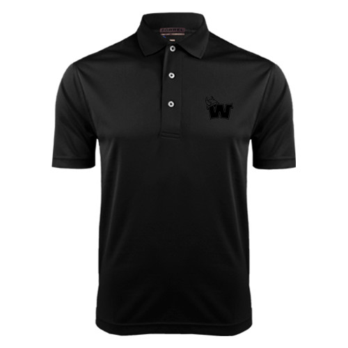  Black Dry Mesh Polo - Waldorf W