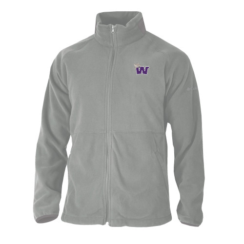  Columbia Grey Everest Ridge Fleece Full Zip Jacket - Waldorf W