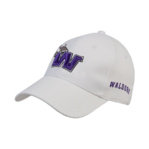  White Structured Adjustable Pro Style Hat - Waldorf W