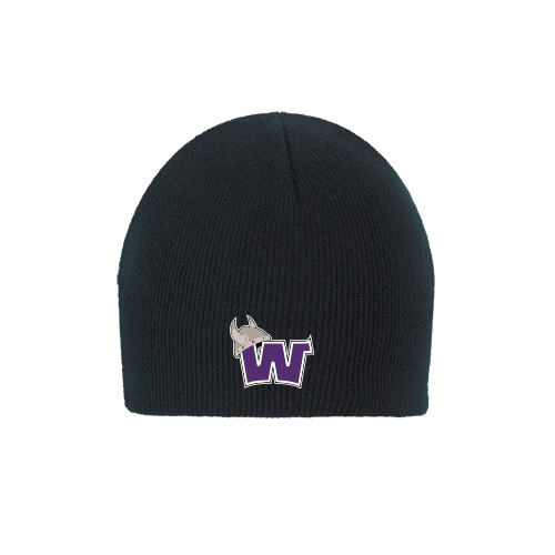  Black Knit Beanie - Waldorf W