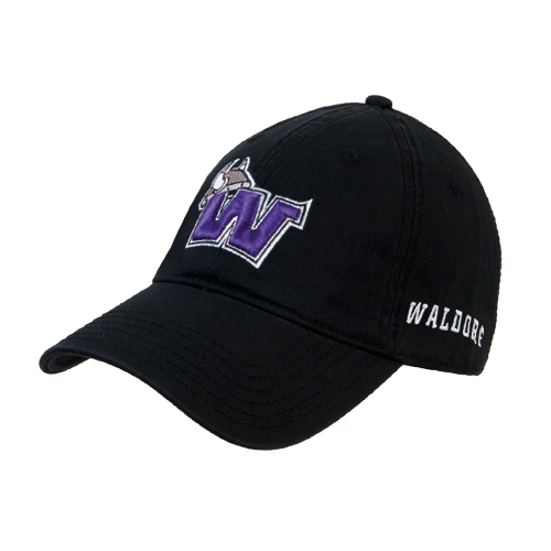  Black Unstructured Adjustable Low Profile Hat - Waldorf W