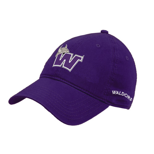  Purple Unstructured Adjustable Low Profile Hat - Waldorf W