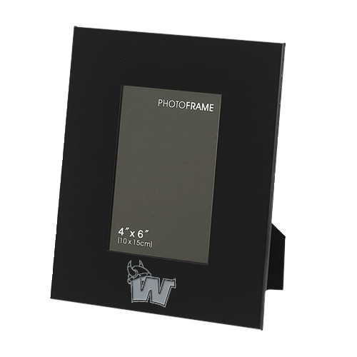  Black Metal 4 x 6 Photo Frame - Waldorf W Engraved
