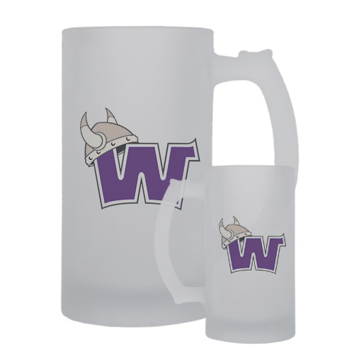  Full Color Decorative Frosted Glass Mug 16oz - Waldorf W