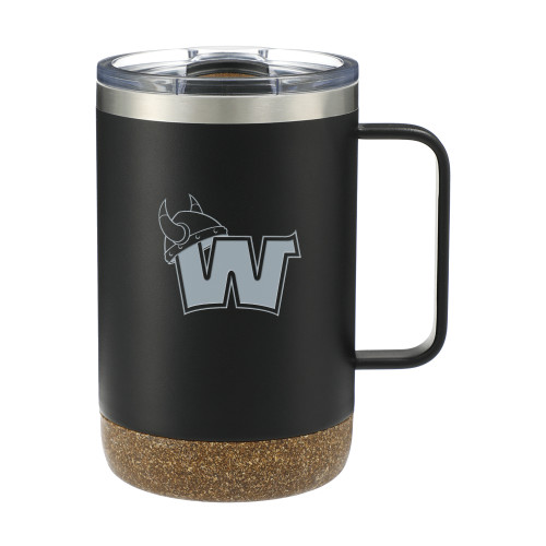  Valhalla Vacuum Insulated Camp Black Mug 14oz - Waldorf W Engraved
