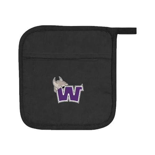  Quilted Canvas Black Pot Holder - Waldorf W