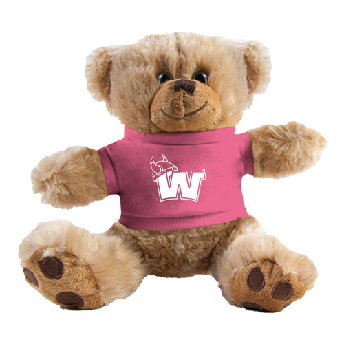  Plush Big Paw 8 1/2 inch Brown Bear w/Pink Shirt - Waldorf W