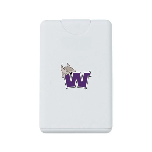 White .66 oz Card Shape Hand Sanitizer - Waldorf W