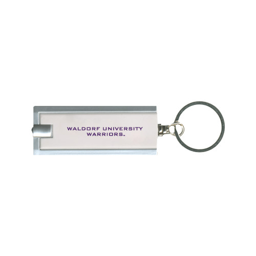  Turbo White Flashlight Key Holder - Waldorf University Warriors