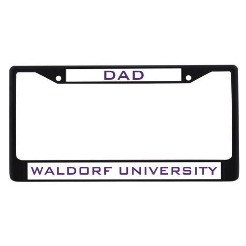  Dad Metal License Plate Frame in Black - Dad