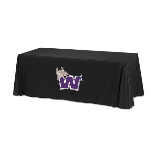  Black 6 foot Table Throw - Waldorf W
