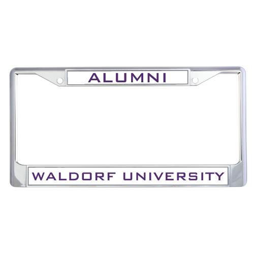  Alumni Metal License Plate Frame in Chrome - Alumni