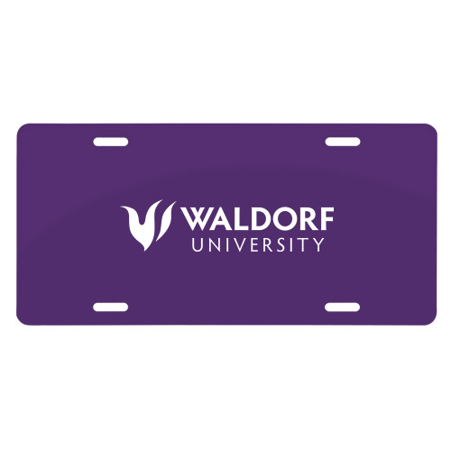  License Plate - Waldorf University Academic Mark Flat