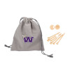 Thumbnail image for  Bamboo Golf Tee Set w/ Grey Recycled Pouch