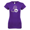 Thumbnail image for  Next Level Womens Purple Boyfriend Tee
