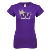 Thumbnail image for  Next Level Womens Purple Boyfriend Tee