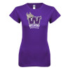 Thumbnail image for  Next Level Womens Purple Boyfriend Tee