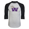 Thumbnail image for  White/Black Raglan Baseball T Shirt