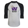 Thumbnail image for  White/Black Raglan Baseball T Shirt
