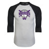 Thumbnail image for  White/Black Raglan Baseball T Shirt