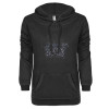 Thumbnail image for  ENZA Womens Black V Notch Raw Edge Fleece Hoodie
