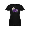 Thumbnail image for  Next Level Girls Black Fashion Fit T Shirt