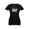 Thumbnail image for  Next Level Girls Black Fashion Fit T Shirt