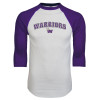 Thumbnail image for  White/Purple Raglan Baseball T Shirt