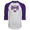 Thumbnail image for  White/Purple Raglan Baseball T Shirt