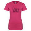 Thumbnail image for  Next Level Womens Fuchsia Boyfriend Tee