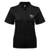 Thumbnail image for  Womens Silk Touch Black Pique Polo