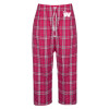 Thumbnail image for  Womens Dark Fuchsia/White Flannel Pajama Pant