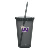 Thumbnail image for  Madison Double Wall Charcoal Tumbler w/Straw 16oz