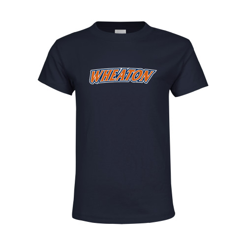  Youth Navy T Shirt - Athletics Wordmark