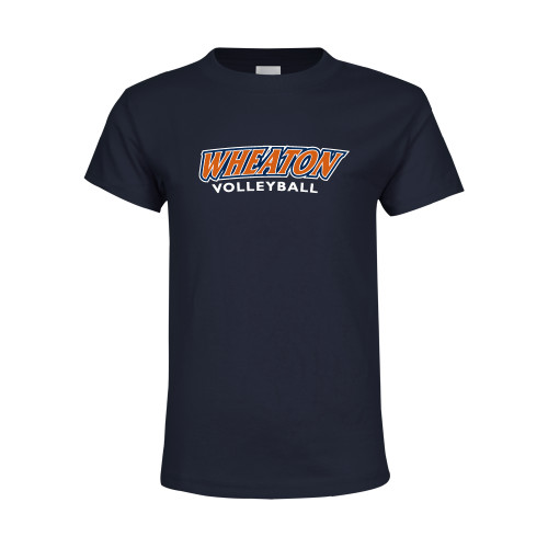  Youth Navy T Shirt - Wheaton Volleyball