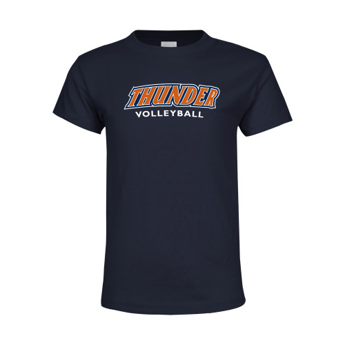  Youth Navy T Shirt - Thunder Volleyball