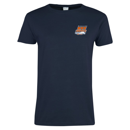  Womens Short Sleeve Navy Tee - Primary Athletics Mark