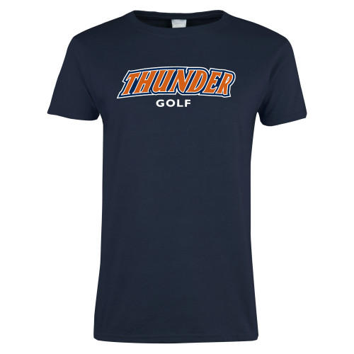  Womens Navy Short Sleeve Tee - Thunder Golf