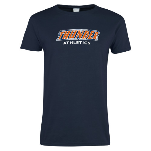  Womens Short Sleeve Navy Tee - Thunder Athletics
