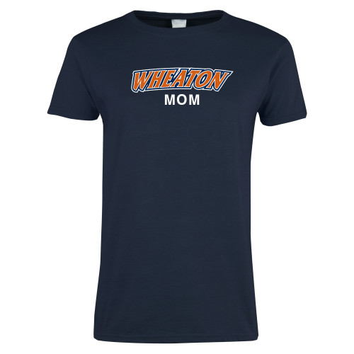  Womens Short Sleeve Navy Tee - Mom
