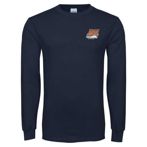  Navy Long Sleeve T-Shirt - Primary Athletics Mark