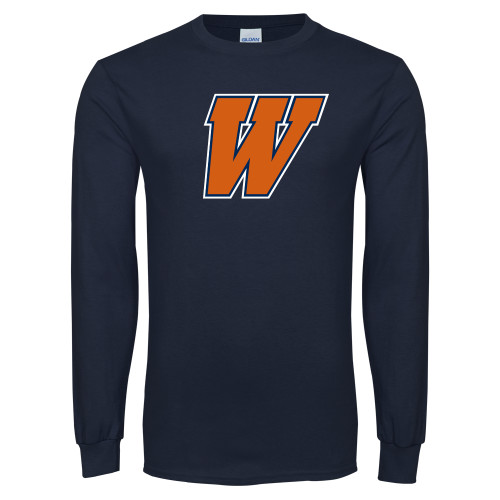  Navy Long Sleeve T-Shirt - W