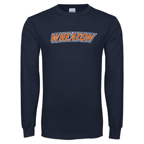  Navy Long Sleeve T-Shirt - Athletics Wordmark