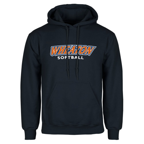  Navy Fleece Hoodie - Wheaton Softball