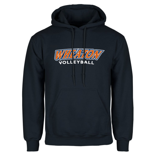  Navy Fleece Hoodie - Wheaton Volleyball