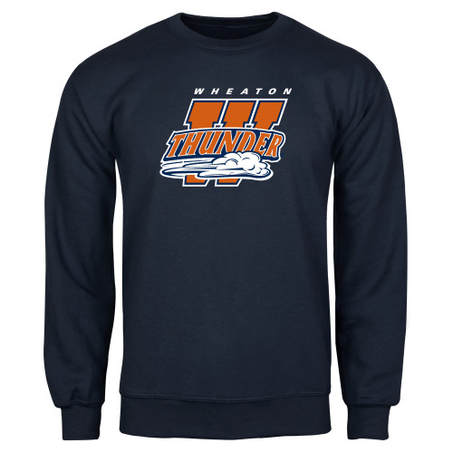  Navy Fleece Crew - Primary Athletics Mark