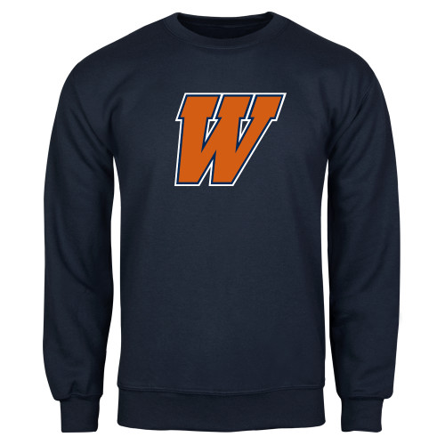  Navy Fleece Crew - W